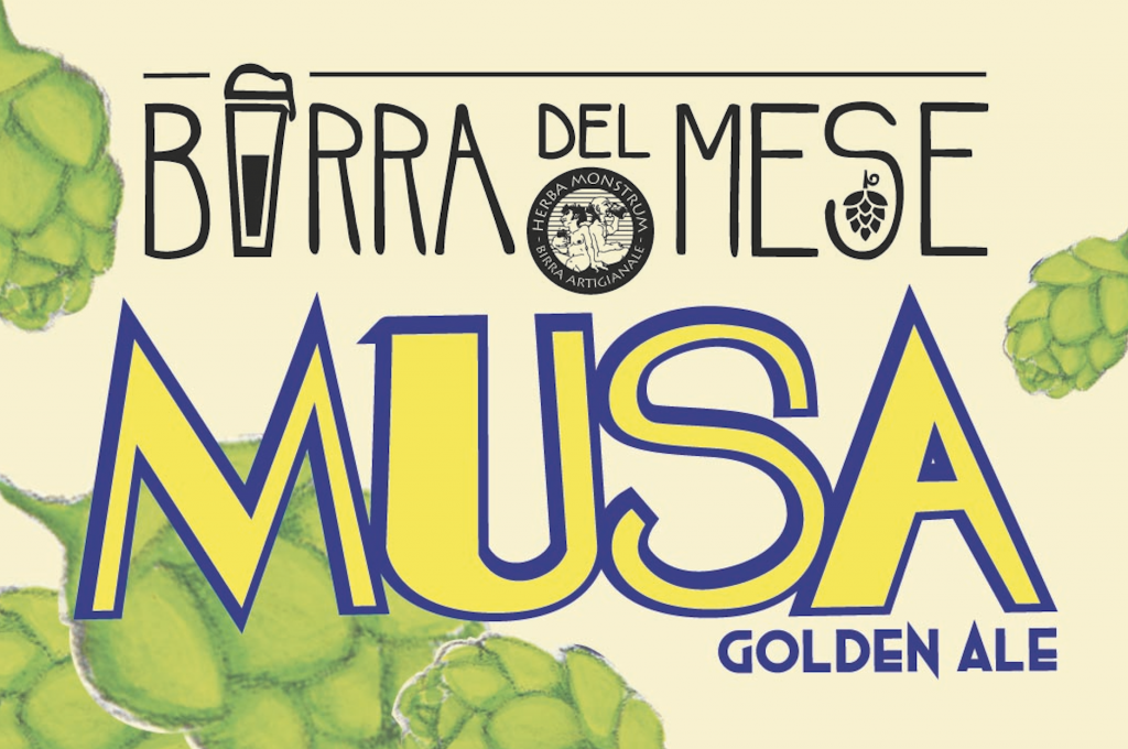 TESSERA FRONTE. Musa, birra di Aprile 2019. Herba Monstrum Brewery via Ettore Monti, 29, 23851 in zona Ponte Azzone Visconti Lecco.