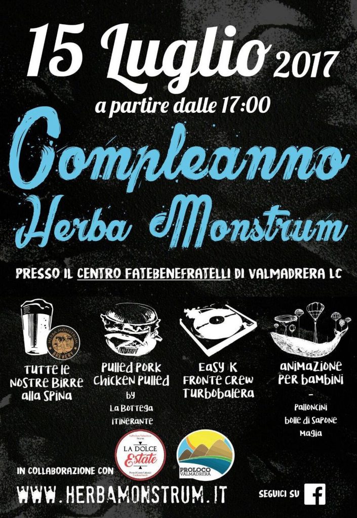 15 Luglio 2017 Compleanno Herba Monstrum, Centro Fatebenefratelli Valmadrera