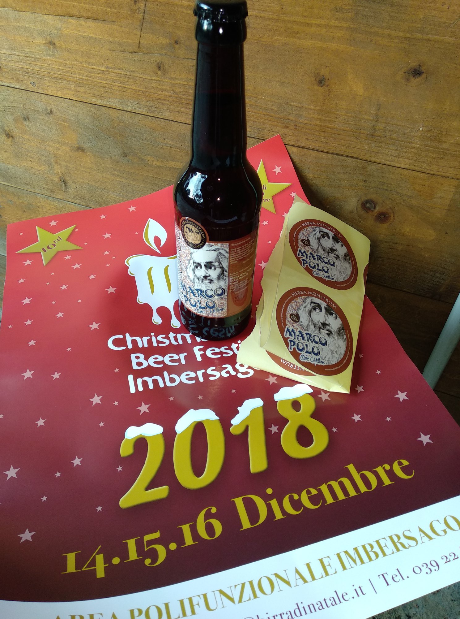 Christmas Beer Festival 2018 - Imbersago. Herba Monstrum Marco Polo One Million