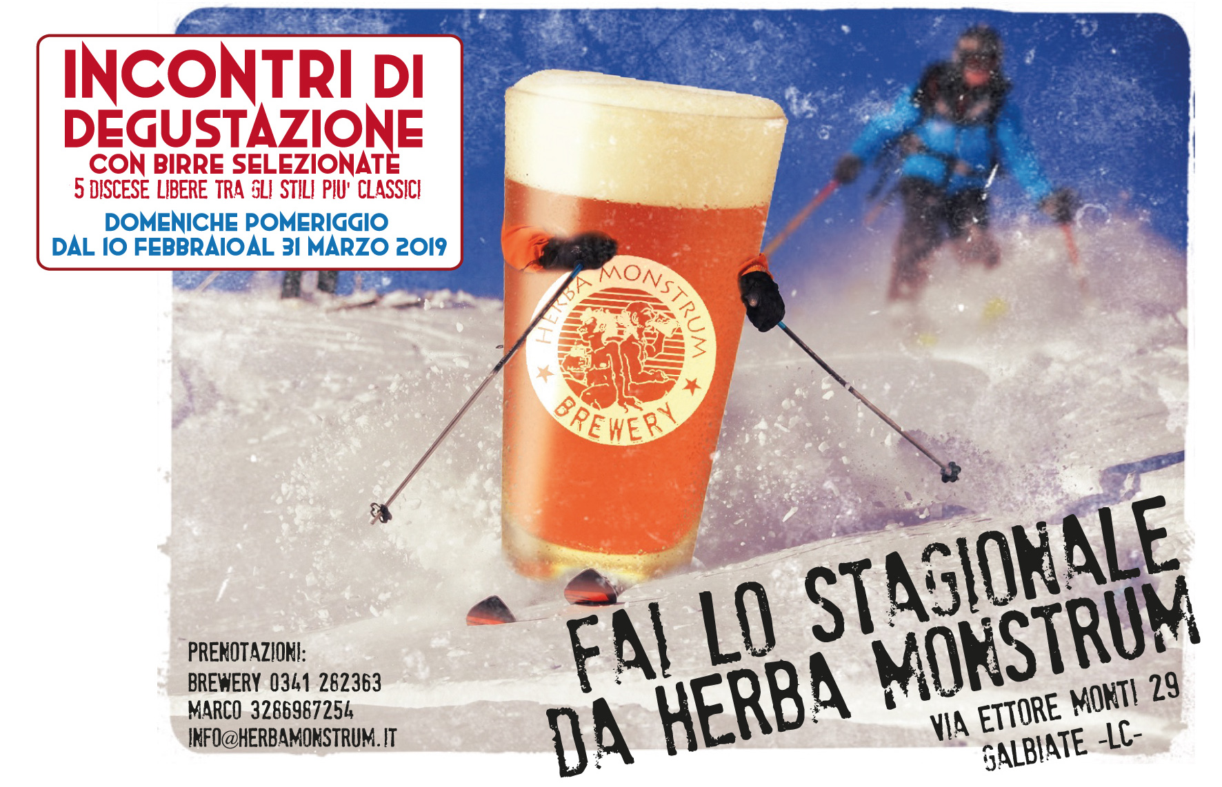 Incontri di degustazione con birre selezionate insieme a Daniele Cogliati - Herba Monstrum Brewery via Ettore Monti, 29, 23851 in zona Ponte Azzone Visconti Lecco.