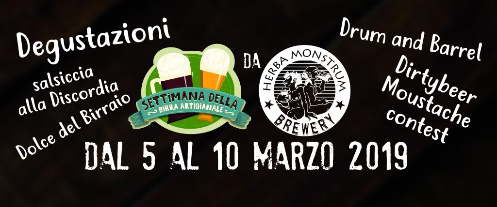 Settimana della Birra Artigianale 2019 - Herba Monstrum Brewery via Ettore Monti, 29, 23851 in zona Ponte Azzone Visconti Lecco.