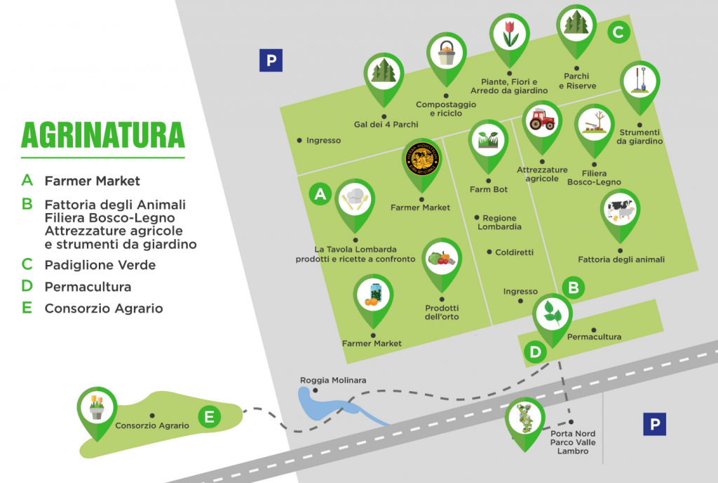 Mappa. Dal 25 al 27 aprile 2019 Agrinatura, Lariofiere Erba. Herba Monstrum Brewery, birre artigianali.