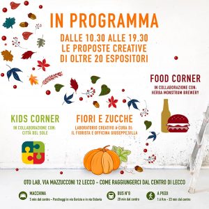 Domenica 20 ottobre 2019 FAL LAB, Oto Lab. Herba Monstrum, birre artigianali alla spina.