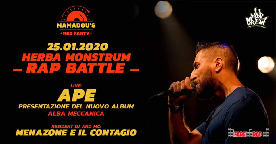 HERBA MONSTRUM RAP BATTLE Sabato 25 gennaio 2020 @ Red Lecco